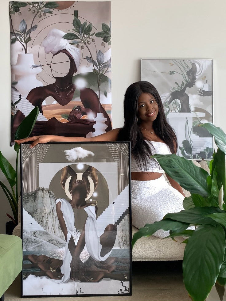 "I create art that offers an escape from reality, inviting the viewer to get lost in these little surreal worlds"